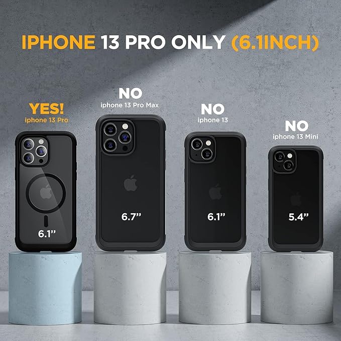 Miracase Magnetic Case for iPhone 13 Pro 6.1 Inch, - Image 2