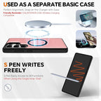 TUCCH Case for Galaxy S25 Ultra, Wrist Strap Magnetic PU Leather Wallet Case - Image 4