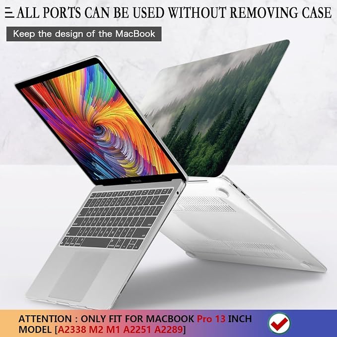 CISSOOK Compatible with MacBook Pro 13 inch Case M2 A2338 with Touch Bar 2023 - Image 5