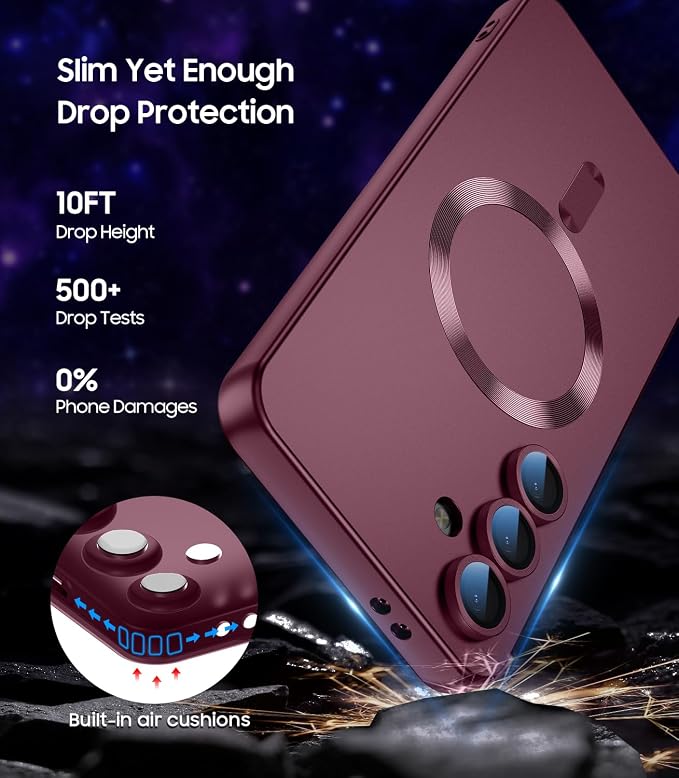 Magnetic for Samsung Galaxy S24 Plus Case Slim Soft Silicone Bumper Shockproof - Image 5