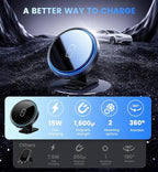 Mag-Safe Car Mount Charger 15W Magnetic Wireless Car Charger - Image 3