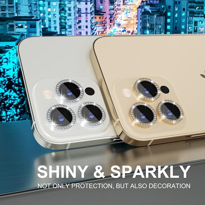Choiche [3+1 for iPhone 14 Pro/iPhone 14 Pro Max Camera Lens Protector Bling - Image 7