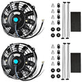 MuHize 7 Inch Slim Radiator Fan - 12V 80W 800 CFM High Performance Cooling Fan by MuHize