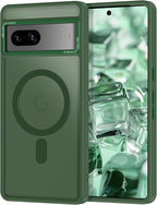 Magnetic for Google Pixel 7 Case, Shockproof Slim Translucent Matte Anti-Slip by Casehas