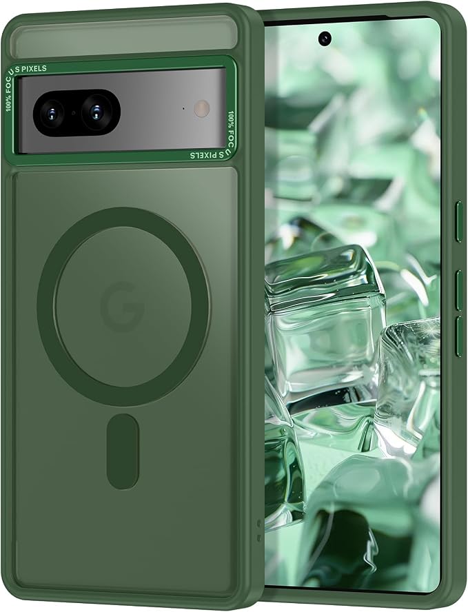 Magnetic for Google Pixel 7 Case, Shockproof Slim Translucent Matte Anti-Slip by Casehas