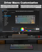 AULA F75 Pro Wireless Mechanical Keyboard, 75% Hot Swappable Custom Keyboard - Image 8