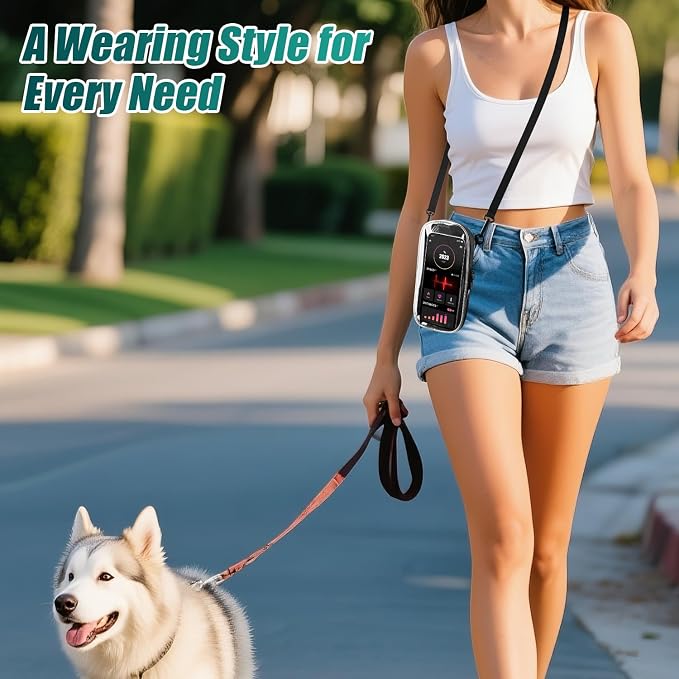 Phone Holder for Running, 2-in-1 Arm Band Cross Bag for iPhone16 15 14 13 Plus - Image 7