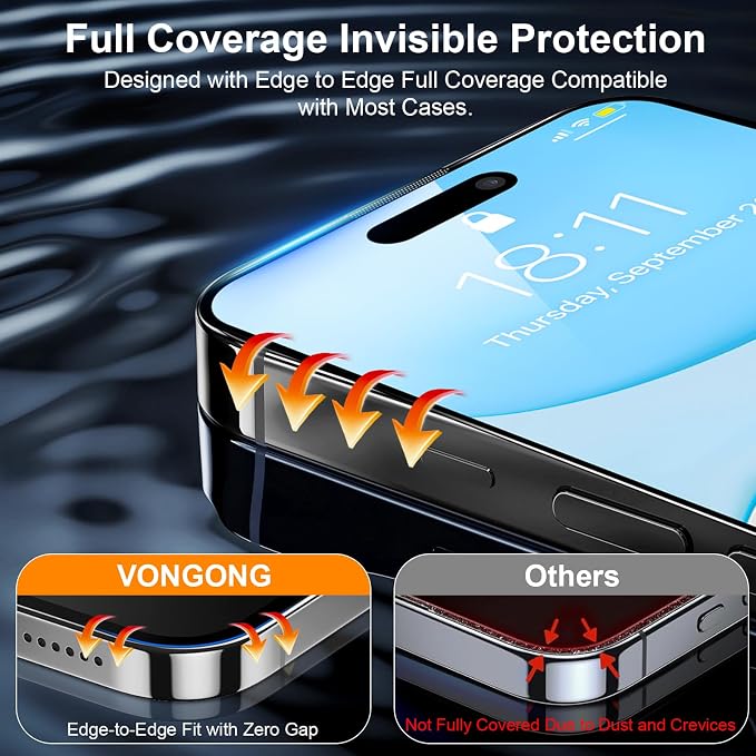 iPhone 15 Pro Screen Protector, Durable and Drop-Proof - Image 5