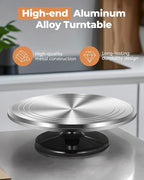 Kootek Aluminium Alloy Revolving Cake Stand 12 Inch Rotating Cake Turntable - Image 4