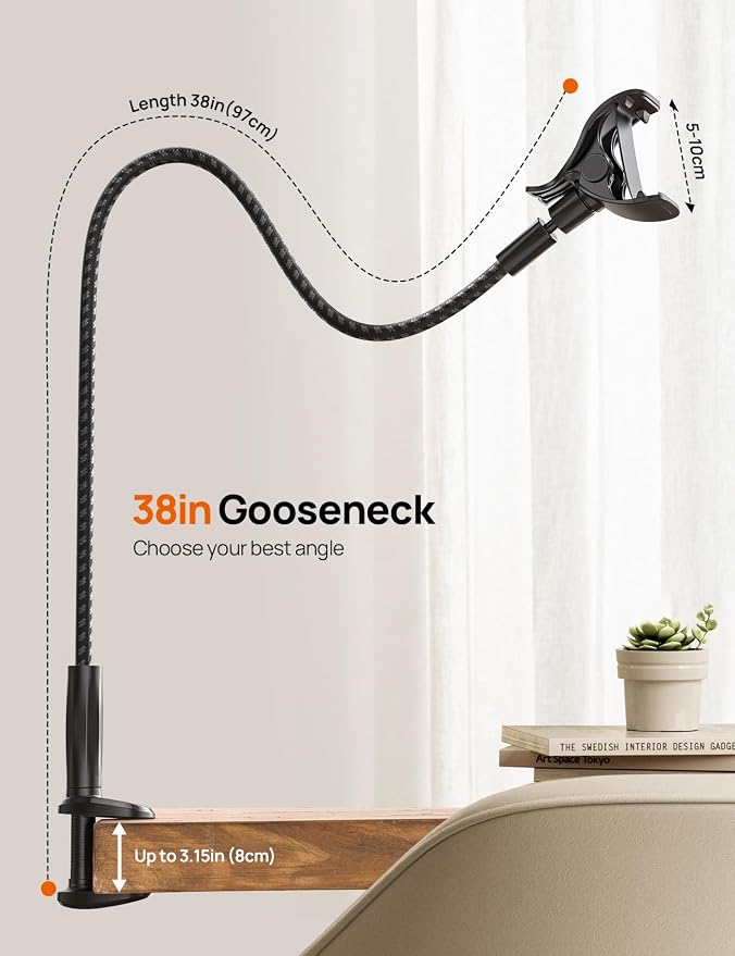 Gooseneck Phone Holder for Bed - Image 4