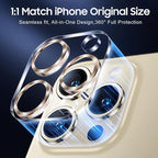 UniqueMe Compatible for 3 Pack iPhone 15 Pro/iPhone 15 Pro Max Camera Lens - Image 5