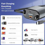 Retractable Car Charger for 4 in 1 Fast Charging Max 80W【ONLY 2 Type-C Charging - Image 4