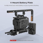 SmallRig Battery Plate with V-Lock Mount with Dual 15mm Rod Clamp Kit - Image 7