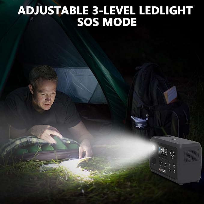 ALLWEI 300W/256Wh LiFePO4 Solar Generator - Image 10