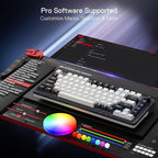 Redragon K673 PRO 75% Wireless Gasket RGB Gaming Keyboard, 3-Modes 81 Keys - Image 7