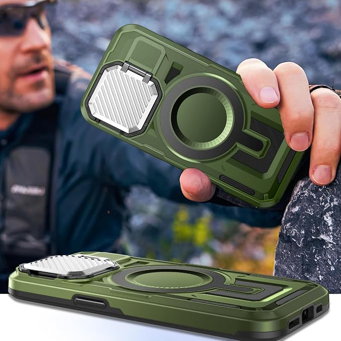 Camera Stand Case for iPhone 12 Pro Max, 2024 Version Military Grade Protective - Image 7