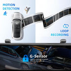 2025 Rear view Mirror Camera, 4 Channel Mirror Dash Cam Front and Rear - Image 5