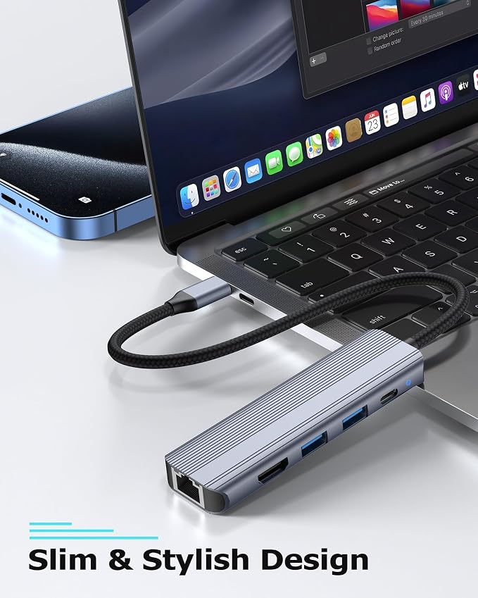 USB C Hub Ethernet HDMI Multiport Adapter - Image 7