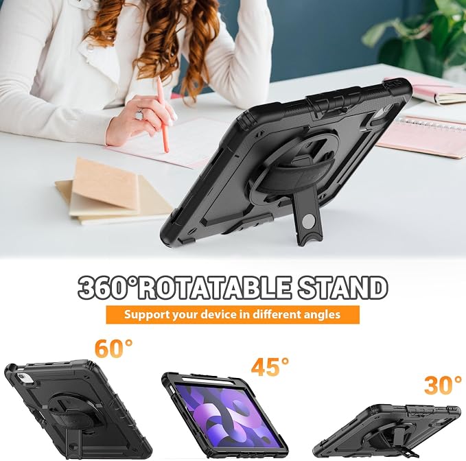 SEYMAC for iPad Air 5th/ 4th Generation Case 10.9 Inch, Full-Body Shockproof - Image 4