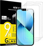 NEW'C 3 Pack Designed for iPhone 13 Mini Screen Protector, Enhanced Tempered by NEWC