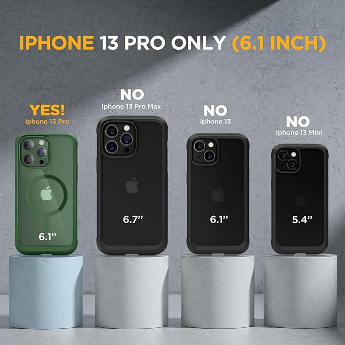 Miracase Magnetic Glass for iPhone 13 Pro Case, Compatible - Image 2