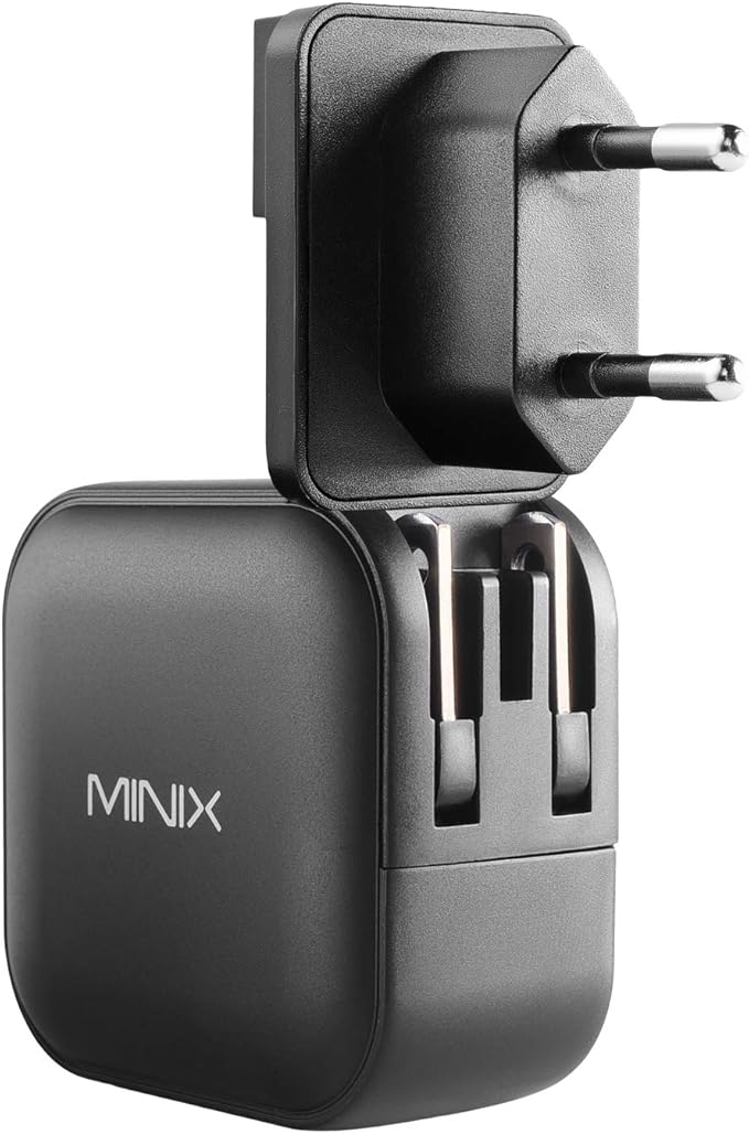 MINIX 66W Turbo 3-Port GaN Wall Charger 2 x USB-C Fast Charging Adapter - Image 3