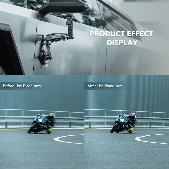 MOVMAX Blade Arm for DJI Pocket 3, Insta 360, and GoPro Hero 12 Cameras - Image 4
