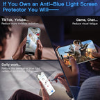 Uyiton Anti-Blue Light for iPhone 15 Pro Screen Protector - Image 3