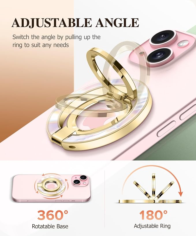 GVIEWIN Magnetic Phone Ring Holder, Compatible - Image 3
