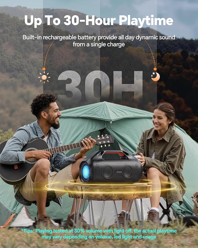 100W Bluetooth Speaker, Outdoor Wireless Boombox - Image 7