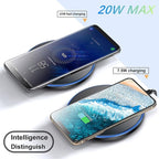 20W Fast Wireless Charger Pad, Wireless Phone Charging Station Compatible - Image 3