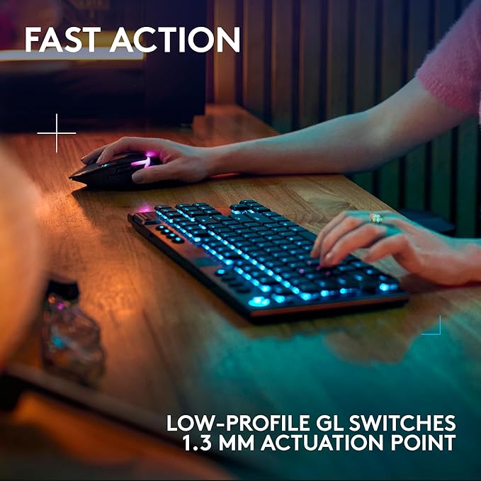 Logitech G915 X Lightspeed TKL Wireless Mechanical Gaming Keyboard, Double-Shot - Image 3