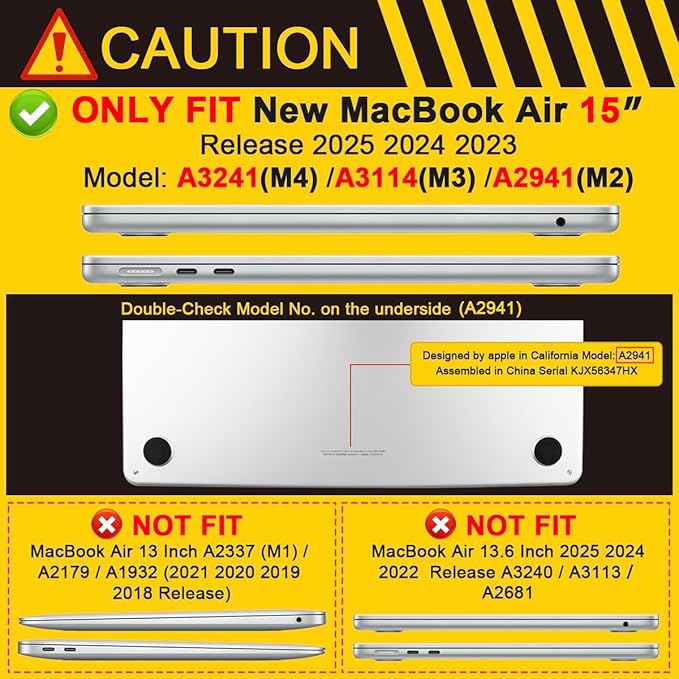 Batianda Premium Case for New MacBook Air 15 inch 2025 2024 2023 - Image 2