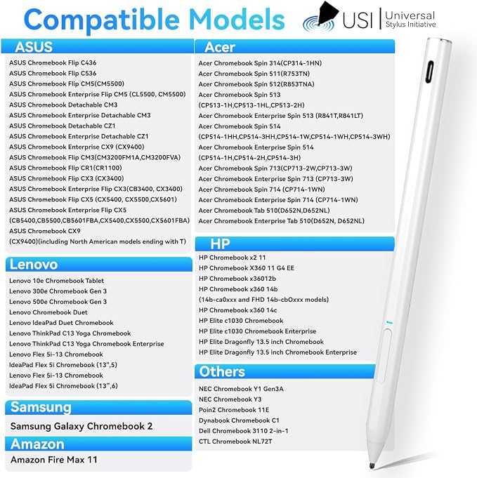 USI 2.0 Stylus Pen for Chromebooks - Image 6