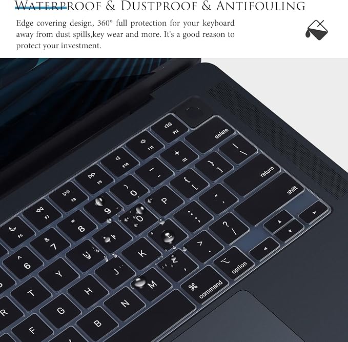 Keyboard Cover for 2025 2024 2023 MacBook Air 15.3 inch M4 M3 M2 Chip A3241 - Image 5