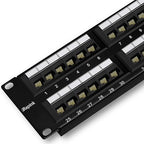 Rapink Patch Panel 48 Port Cat6 10G Support, Network Patch Panel UTP 19-Inch by Rapink