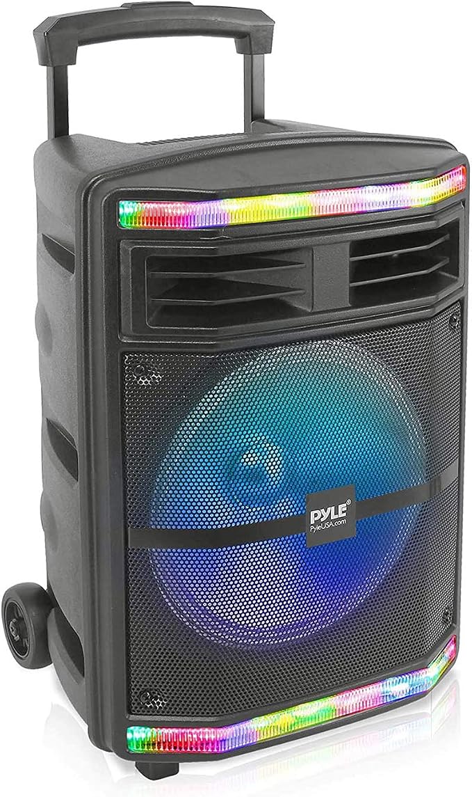 Pyle Portable Bluetooth PA Speaker System - 600W Bluetooth Speaker Portable PA by PyleUSA