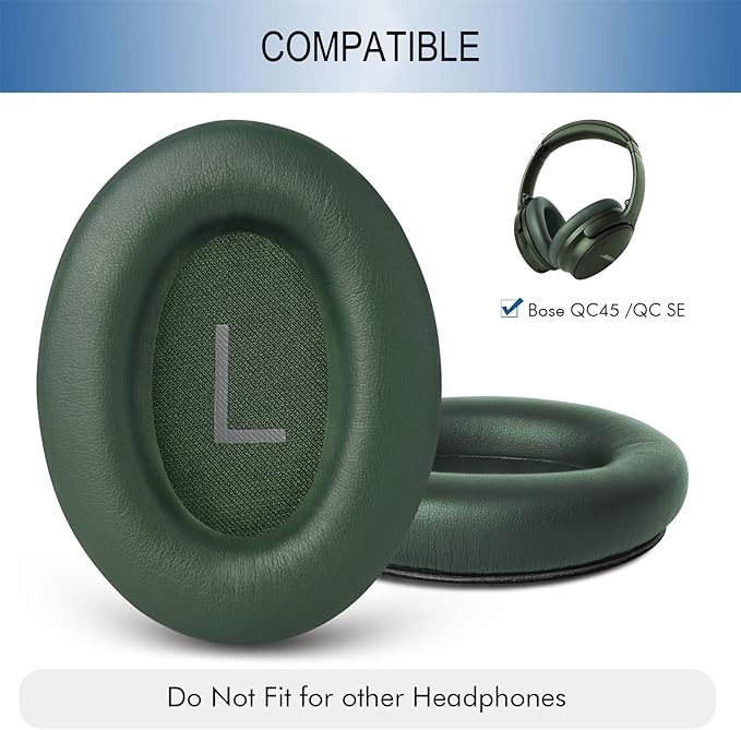 GEVO Replacement Ear Pads for Bose QC45, Ear Cushions for Bose QuietComfort 45 - Image 2