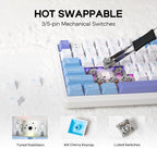 EPOMAKER Aula F108 Wireless Gaming Keyboard, Full Size Mechanical Keyboard - Image 5