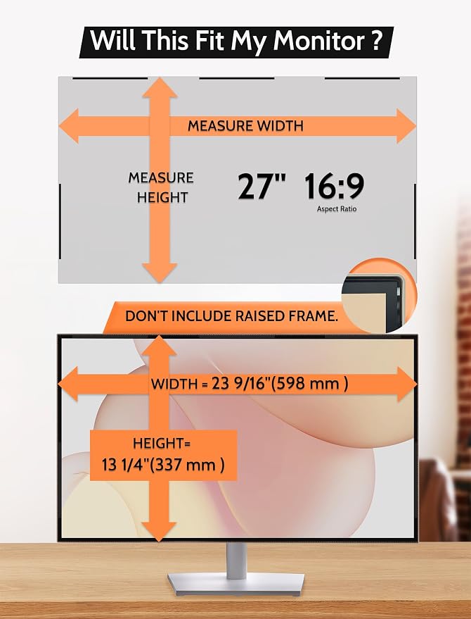 27 Inch 16:9 Magnetic Privacy Screen - Image 6