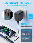 Universal Travel Adapter, International Travel Plug Adapter - Image 3