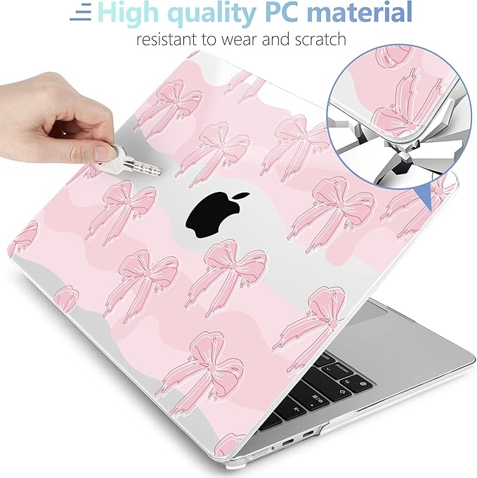 MEEgoodo Case for M4/M3/M2 MacBook Air 13.6 inch Case 2025 2024 2022, Fit Model - Image 4