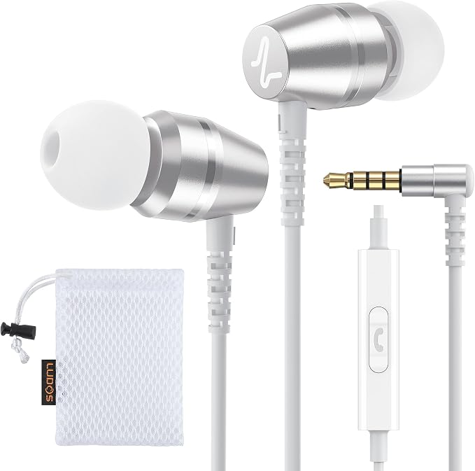 LUDOS OMNITONE Wired Earbuds in-Ear Headphones, 5 Years Warranty, Earphones by Ludos