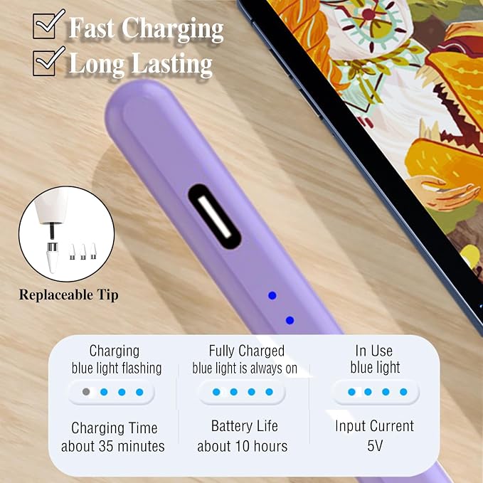 Acitve Stylus Pens for Touch Screens, iPad Pencil - Image 4