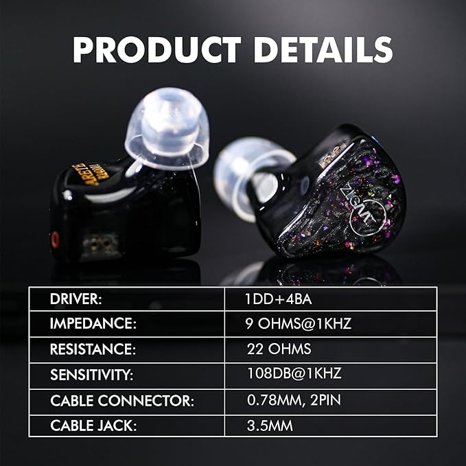 Linsoul ZiiGaat x Fresh Reviews Arete in Ear Monitor, 1DD+4BA Hybrid Earphone - Image 8