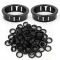 50PCS 1-1/2" Black Cable Snap Bushing Grommet, Snap in Cord Bushing Protect by Unknown