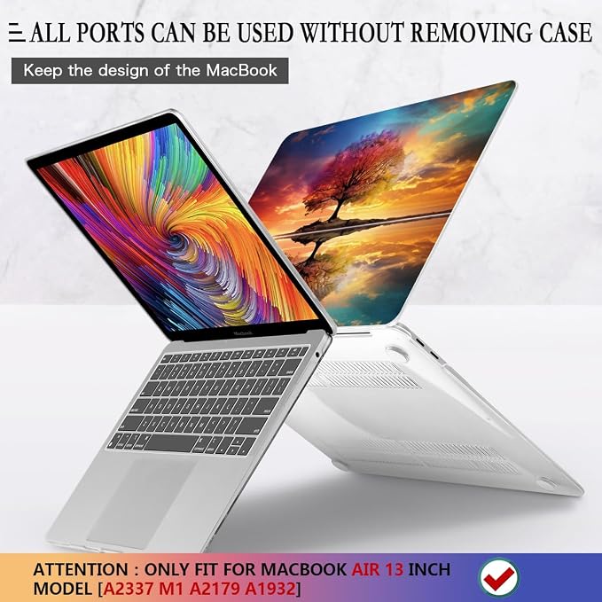 CISSOOK Compatible with MacBook Air 13 inch Case 2021, 2020-2018 Release Model - Image 5