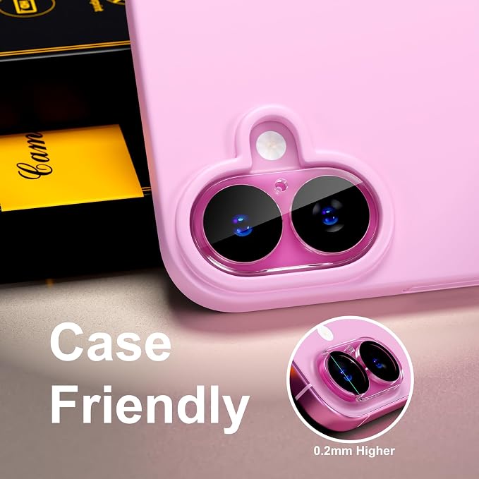 beuxece for 6 Pack iPhone 16 / iPhone 16 Plus Camera Lens Protector 9H Tempered - Image 6