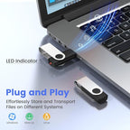 ABLAZE 128MB Flash Drive 10 Pack, USB 2.0 Memory Stick - Image 2
