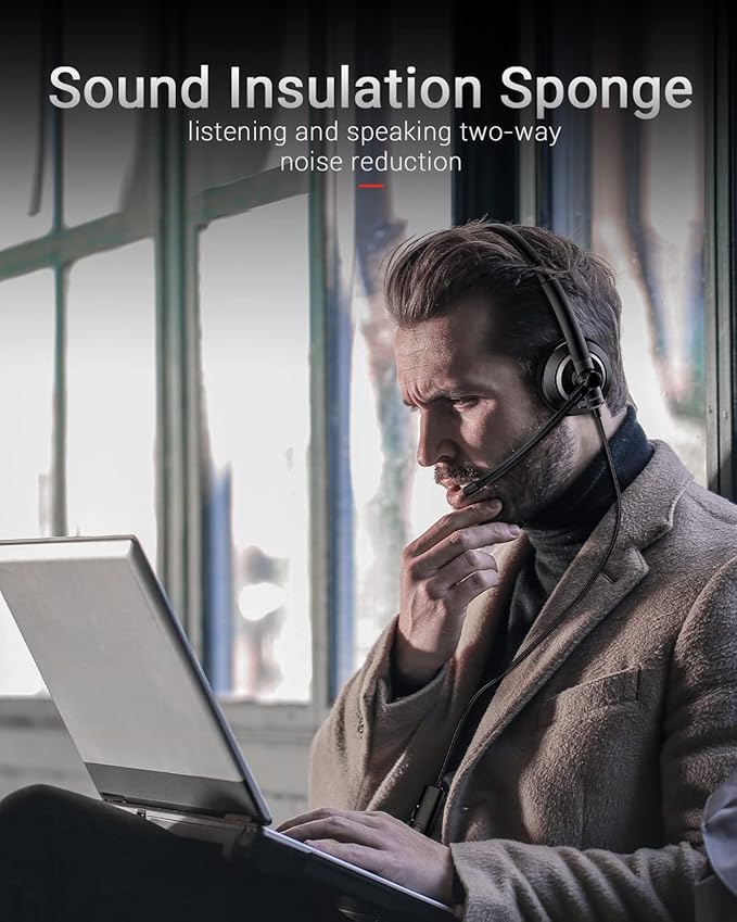 Wired Headset with Microphone for PC Laptop - Image 5